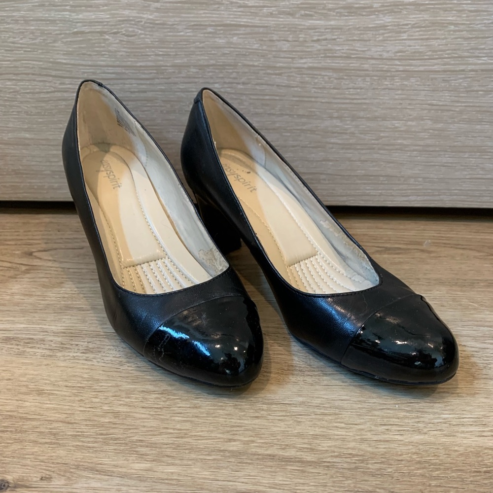 Easy Spirit Raphael black leather pumps